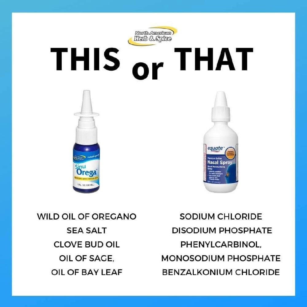 SINU OREGA Nasal Spray With P-73 (Natural Nasal Wash).
