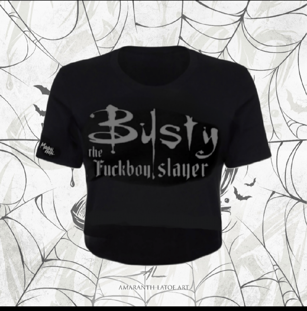 Busty the Slayer Cropped tee