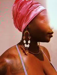 Image 1 of J'Asa |  Copper + Cowrie  Earrings