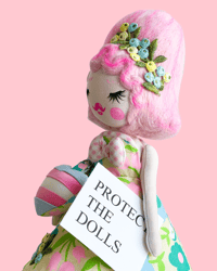 Image 2 of PROTECT THE DOLLS INSPIRED SMALL ART DOLL
