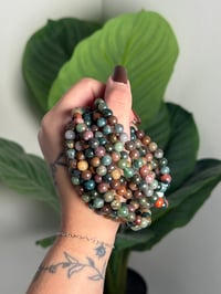 Image 1 of SEA JASPER BEADED BRACELETS 6MM