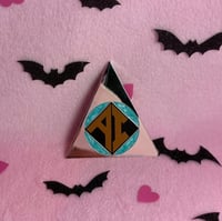 Image 8 of 2.25 Inch AndrAIa Icon 2nd Ed. - Silver Plated Finish Pin