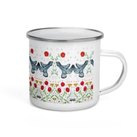 Image 2 of Blue Bird Enamel Mug
