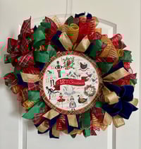 Image 1 of 24” 12 Days of Christmas Wreath 