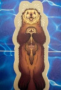 Image 2 of Sea Otter & Baby Sticker (Small)