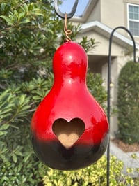 Bottle Gourd Birdhouse w/Copper Accents