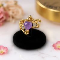 Image 3 of Amethyst heart ring