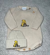 Beige Pooh Bear Romper Set