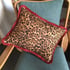 Red Rose Black Velvet Cushion Image 2