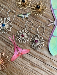 Image 4 of Sterling Ruby Bloom Earrings