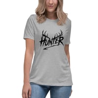 Image 13 of Women's Relaxed T-Shirt, Hunter Antlers T-Shirt | Deer Hunting Outdoor Graphic Tee