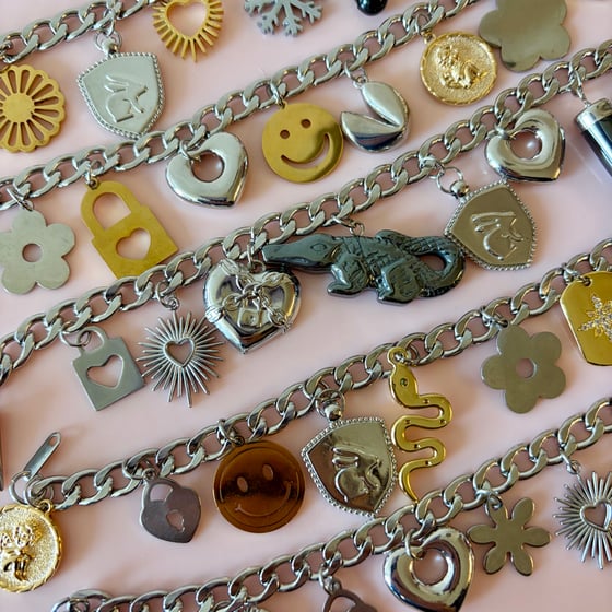 Image of Chunky Big Charm Bracelets - one of a kind