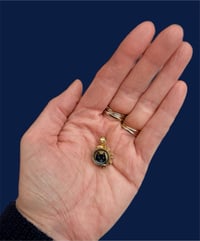 Image 4 of Tiny Black Cat Pendant 