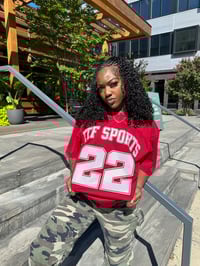 Image 4 of Varsity Red Mesh Jersey 