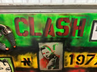 Image 3 of THE CLASH 1977 FRAMED CANVAS