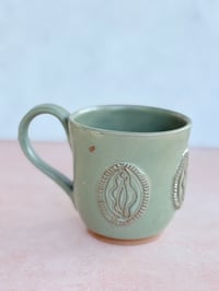 Image 1 of Yoni Emblem Mug in Green (No. 01)