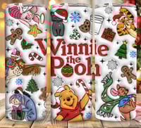 Winnie Christmas 20oz subliamtion tumbler