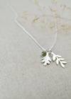 Rowan and oak leaves necklace 