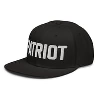 Image 5 of PATRIOT B&W Snapback Hat from PatriotsCo.com
