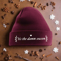 Image 4 of Tis the damn season beanie hat 