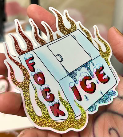 Image of FUCK ICE Sticker