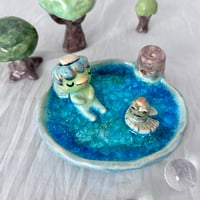 Image 2 of Kappa and Frog in Backflow Incense Onsen