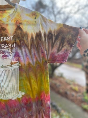 Image of MEDIUM Live Fast Eat Trash Tie Dye Shirt 