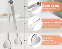 Image 2 of Heart Shaped Tongs 