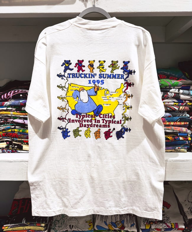 Grateful Dead 1995 Summer Tour Truckin’ Lot T-Shirt - Size XL+