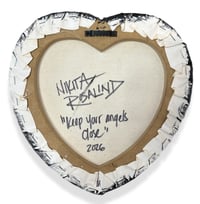 Image 3 of “KEEP TOUR ANGELS CLOSE” ORIGINAL PAINTING BY NIKITA ROSALIND 10”x10” 