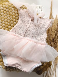 Image 3 of Photo prop | Newborn girls photography  body-dress Caia - baby pink