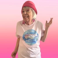 Image 1 of Light Pink Unisex OUTTATHINAIR Logo T-shirt