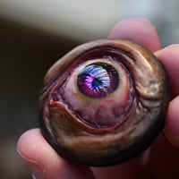 Image 4 of Custom Swappable Phone Grip for smartphones, reflective pupil glow in the dark OOAK (one of a kind)