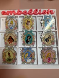 Large Glitter Disney Princess Acrylics 