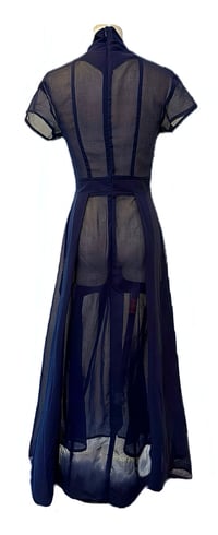 Image 2 of Lady Godiva Dress – Navy Edition“Midnight drama, maximum legend.”