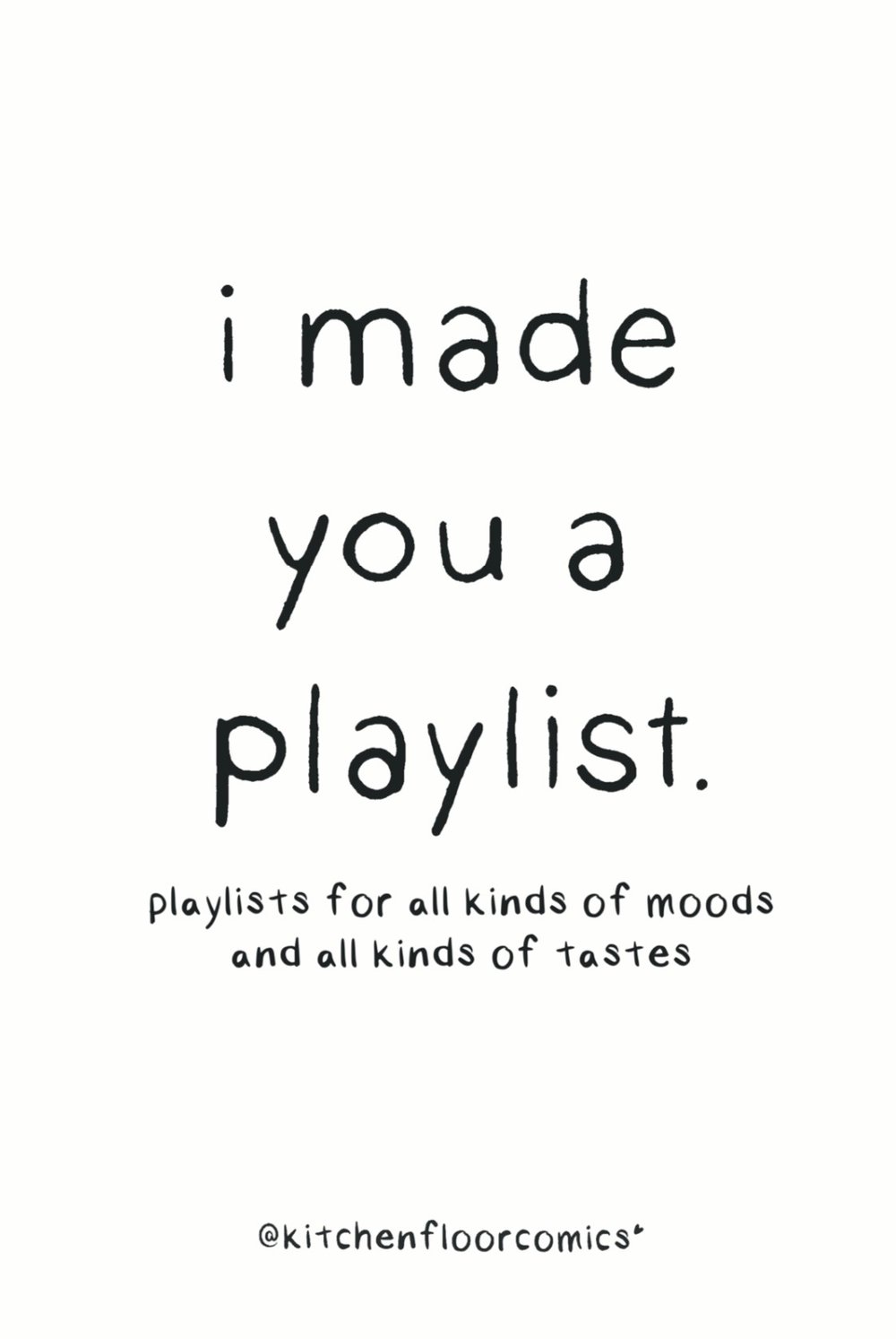 Image of i made you a playlist zine 