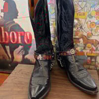 Image 2 of PERSONALISED ROSES N SNAKES BOOT STRAPS