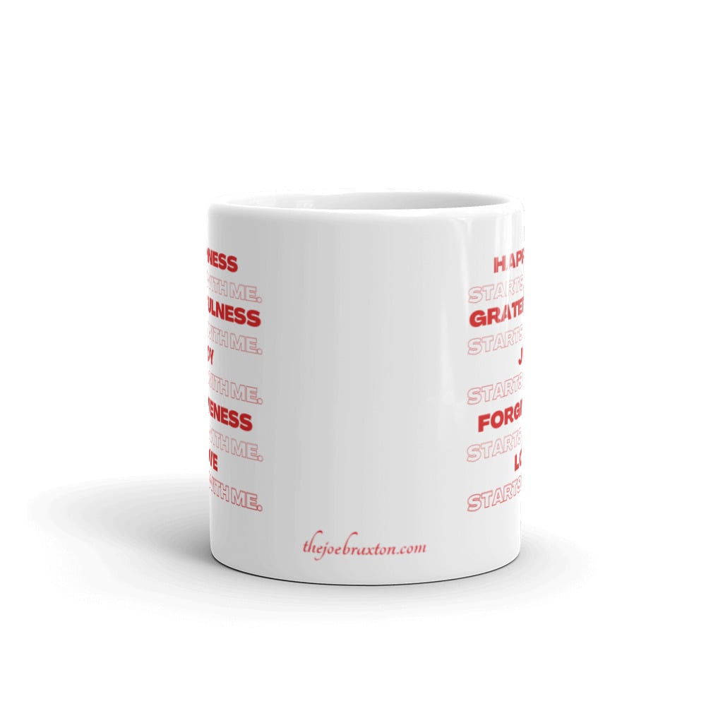 Image of It All Starts With Me Mantra Mug (red)