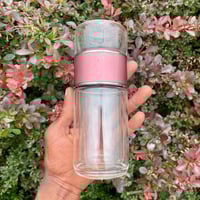Image 1 of Double Layer Insulated Glass Herbal Infusion Cup - 430ml 