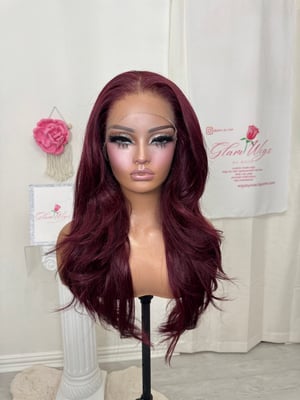 Image of Burgundy free part luxury (ready to ship)