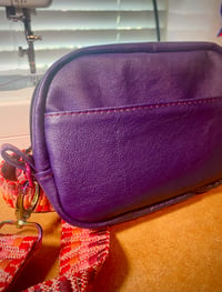 Image 4 of Purple Leather Crossbody