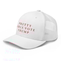 Image 3 of Pretty Girls Vote Trump - Trucker Cap from PatriotsCo.com