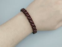 Image 2 of Henna + Raspberry Shimmer Vipera Berus Bracelet