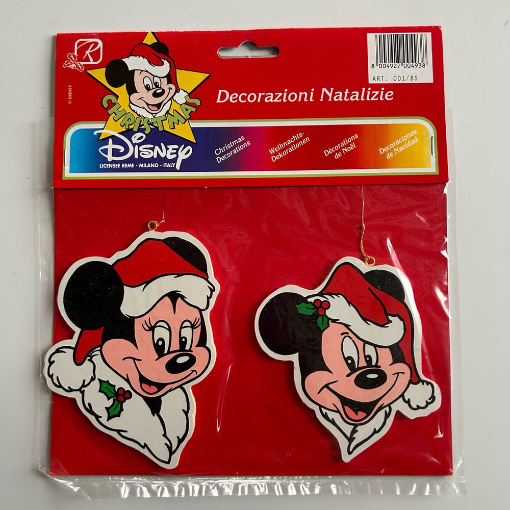 Image of Suspensions disney noël : mickey et minnie