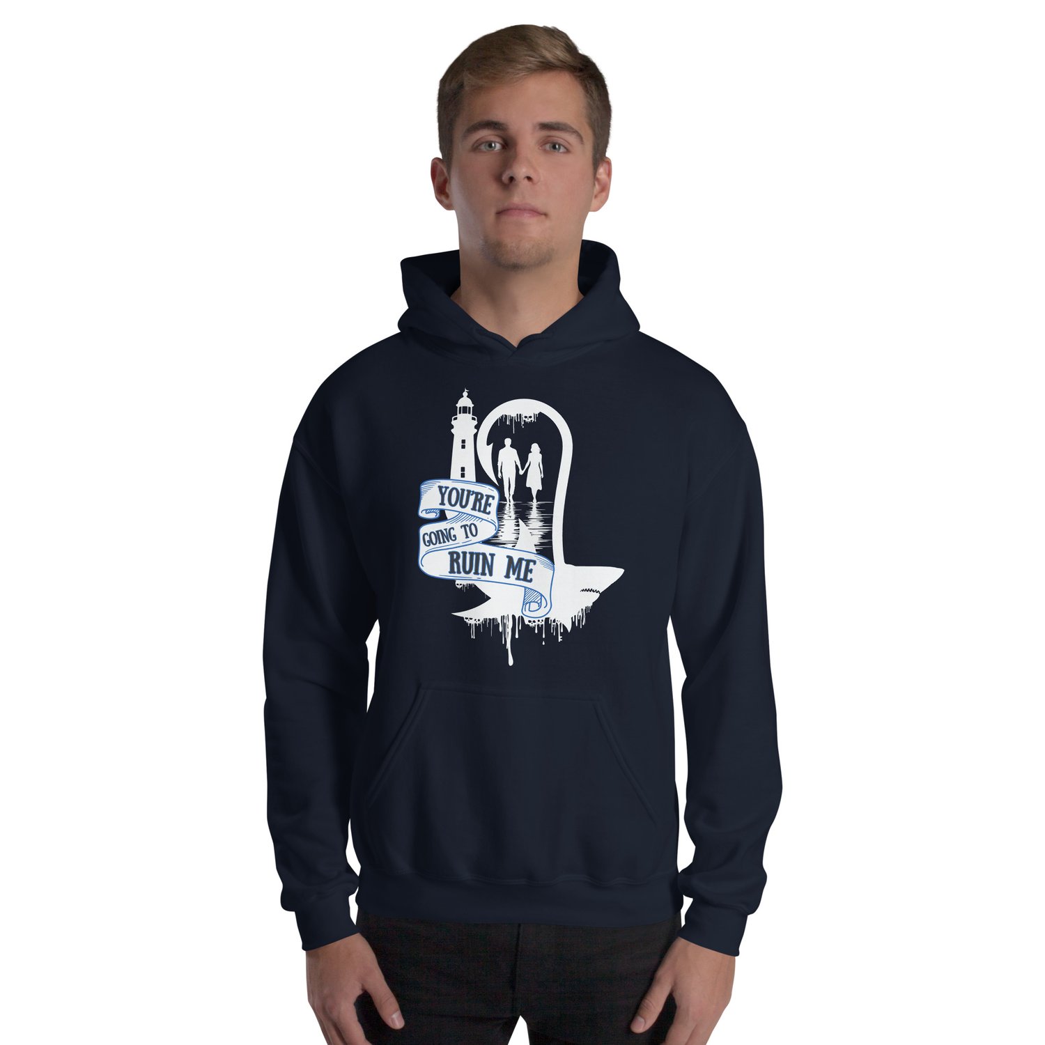 Image of Officially licensed does it hurt you're going to ruin me white Unisex Hoodie