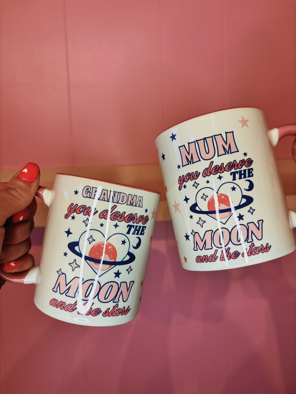 Image of You Deserve The Moon And The Stars mug and coaster set