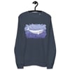 Unisex organic sweatshirt: Whale