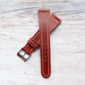 19mm Calf in 40’s Style Strap - Cherry Burl