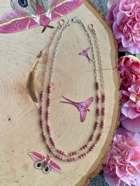 Image 1 of Rhodonite Love Link Necklace
