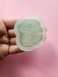 Christmas Dog Shaker Silicone Mold 